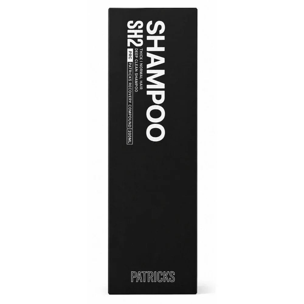 PATRICKS SH2 Deep Clean Shampoo 200mL Thick Normal Hair New In Box Thinning Hair